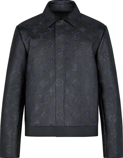 louis vuitton black damier jacket|louis vuitton black leather jacket.